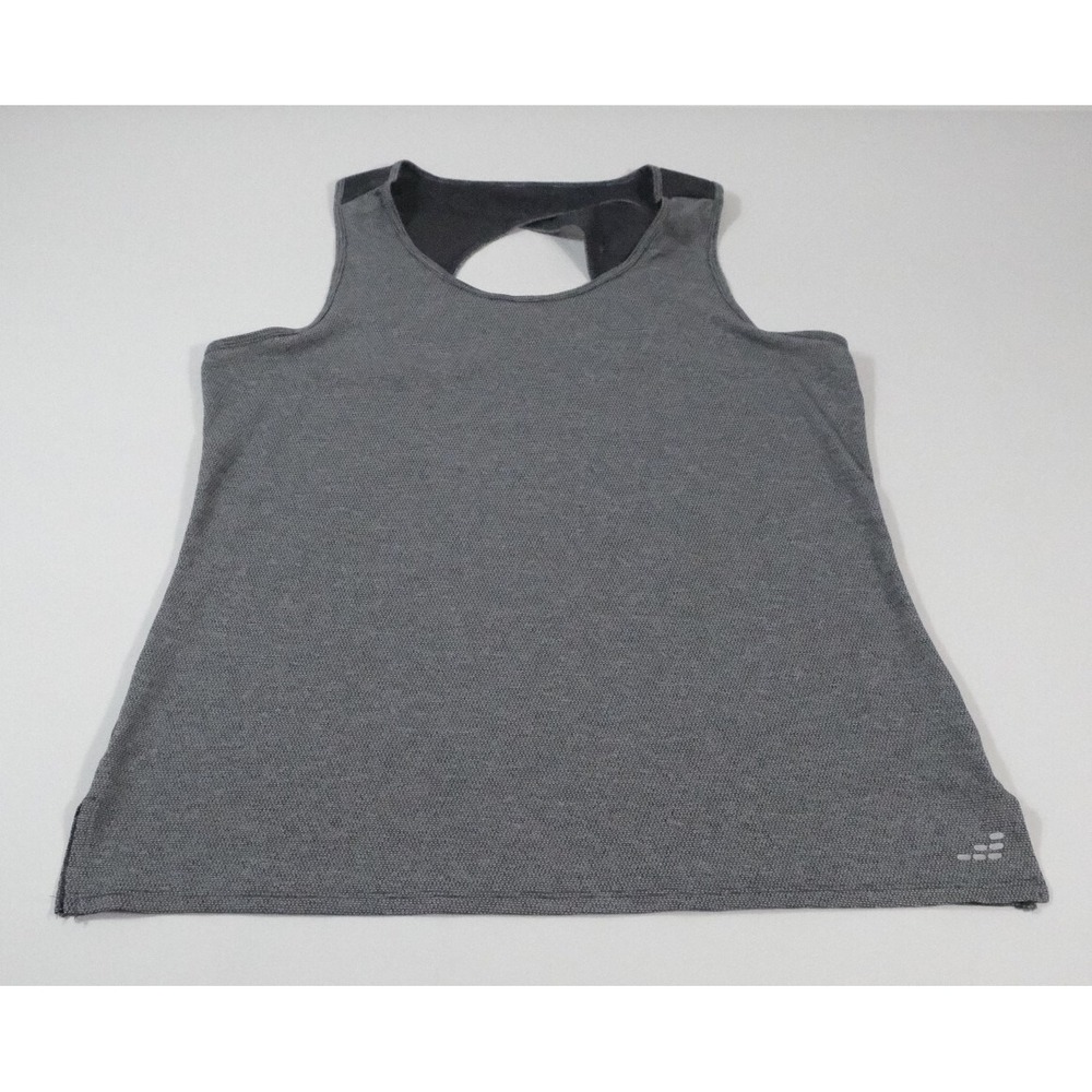 BCG Tank Top Womens L Gray Activewear Keyhole Back Sleeveless Athletic Shirt